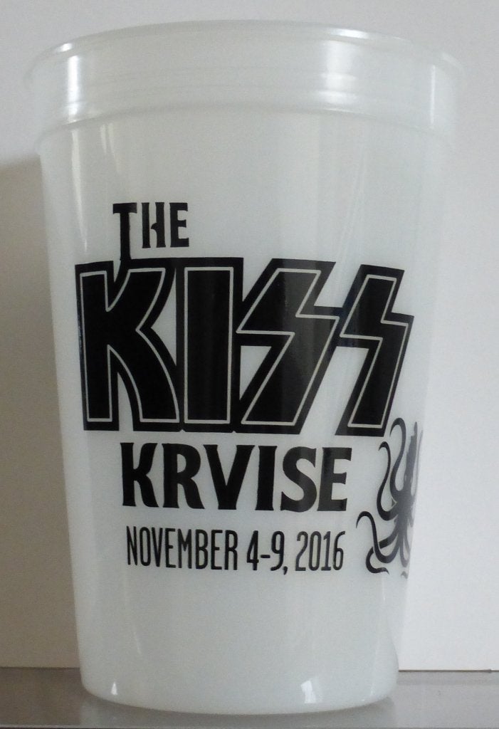 Kiss Kruise 2016 Cabo Wabo Tequila Bekers complete Set van 5, Ophalen of Verzenden, Nieuw, Gebruiksvoorwerp