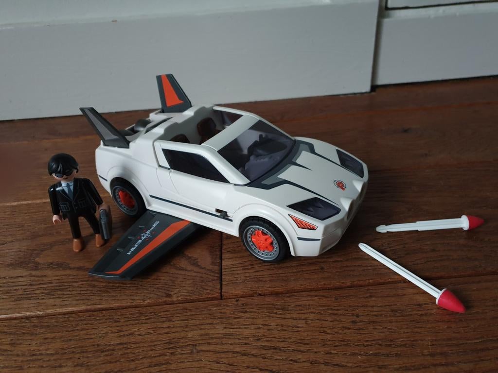4876 Playmobil Top Agents Super racer, Kinderen en Baby's, Speelgoed | Playmobil, Ophalen of Verzenden, Zo goed als nieuw, Complete set