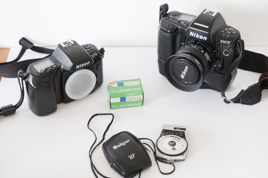 Nikon F90x en F70, analoge kleinbeeldcamera's, Ophalen, Gebruikt, Spiegelreflex, Nikon