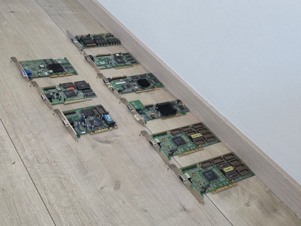 Partij Vintage Videokaarten ISA PCI AGPATI S3 Matrox TNT2, Ophalen of Verzenden, Gebruikt, VGA