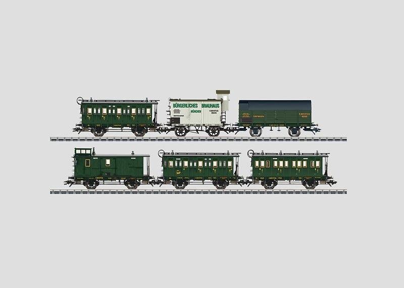 Marklin H0 43985 6 sierlijke personenrijtuigen K.Bay.Sts.B., Hobby en Vrije tijd, Modeltreinen | H0, Wisselstroom, Wagon, Ophalen of Verzenden