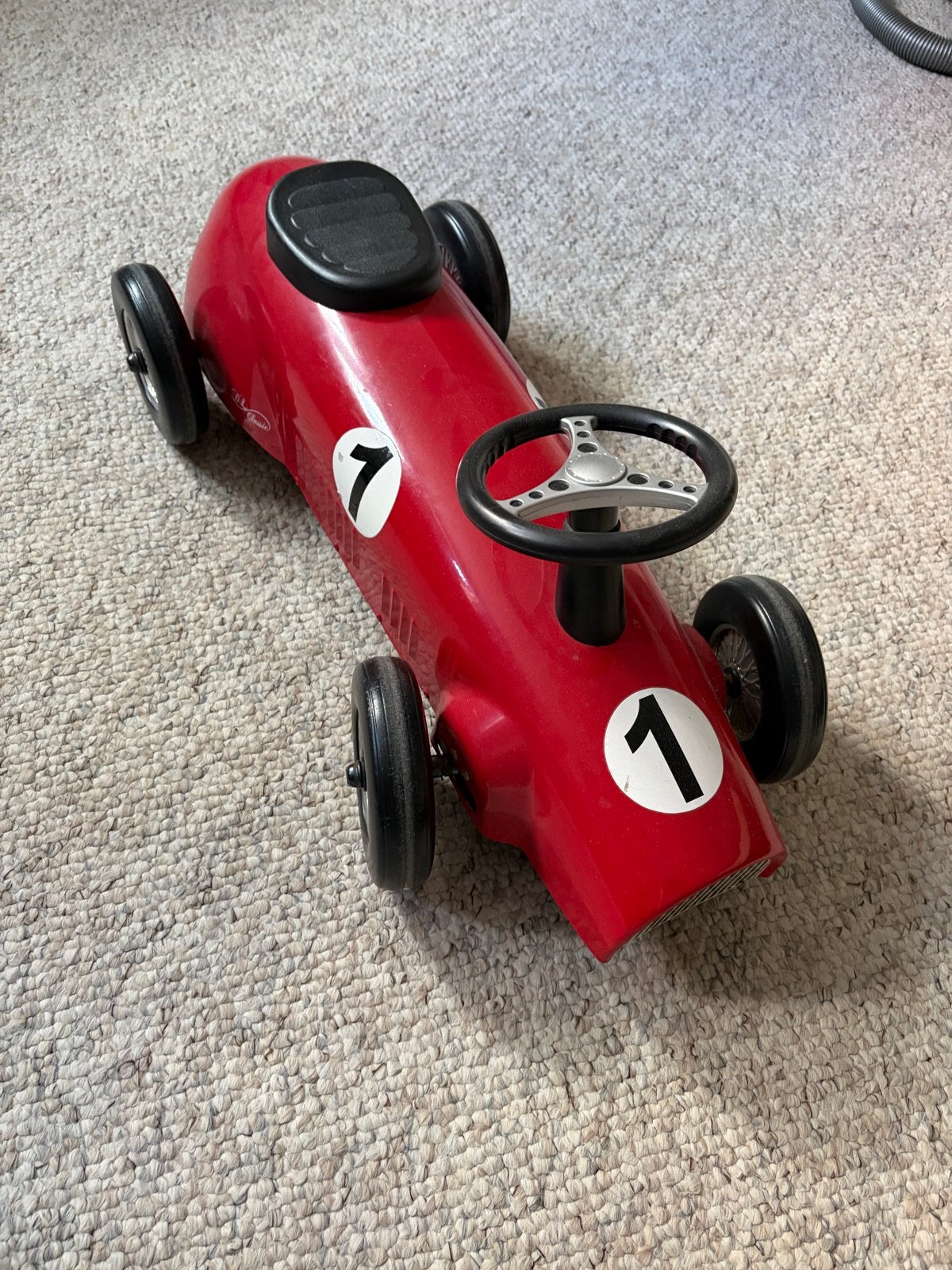 Rode loopauto met nummer 1, Ophalen, Gebruikt, Loopvoertuig