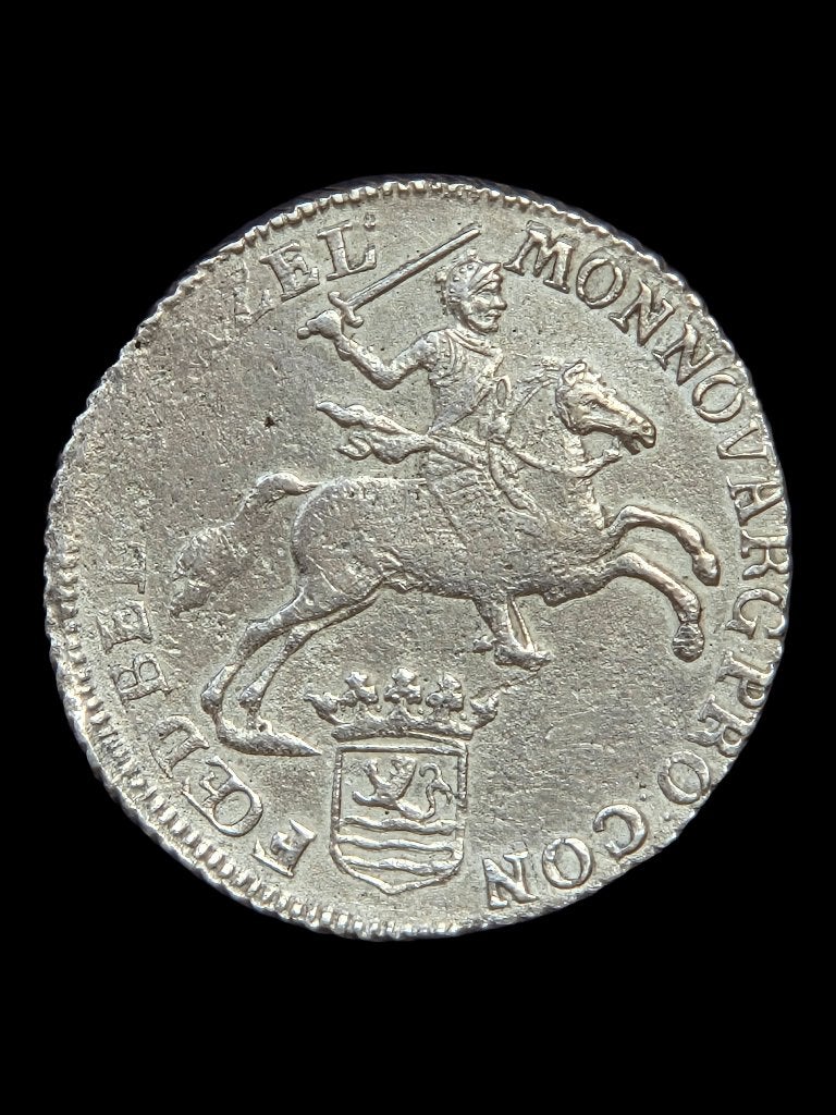 Halve Zilveren Rijder / Dukaton Zeeland 1792, Postzegels en Munten, Munten | Nederland, Vóór koninkrijk, Zilver, Losse munt, Overige waardes