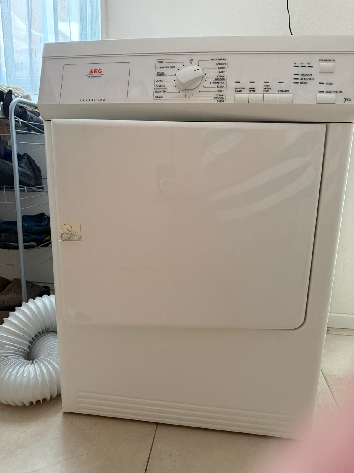 AEG Lavatherm wasdroger, Ophalen, 6 tot 8 kg, Gebruikt, Luchtafvoer