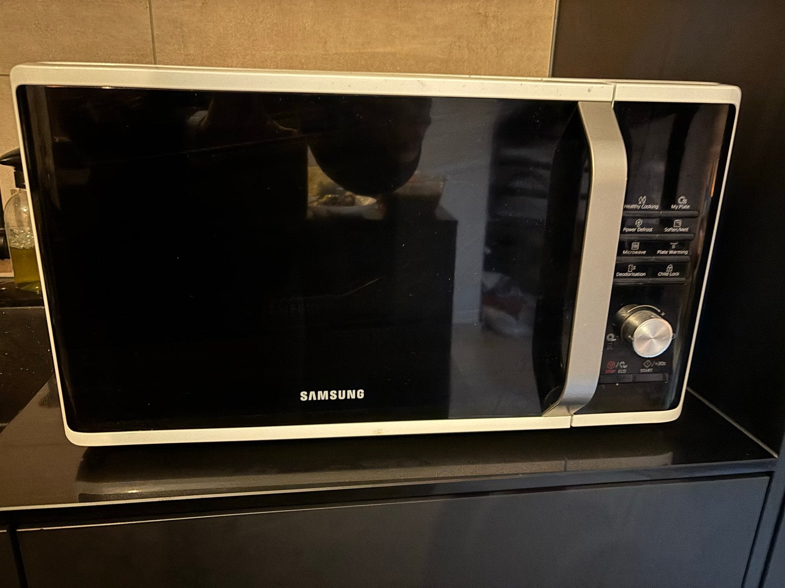 Samsung Magnetron - Zwart en Zilver, Ophalen, Gebruikt, Magnetron, Draaiplateau