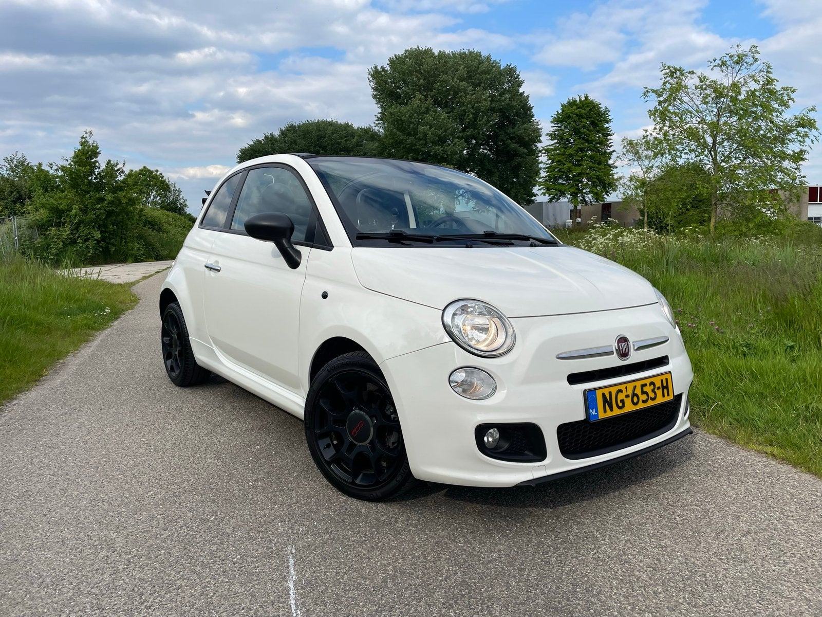 Fiat 500C • Cabrio Sport • 85pk Turbo Twinair 2013 Wit, Euro 5, Cabriolet, Leder en Stof, Wit