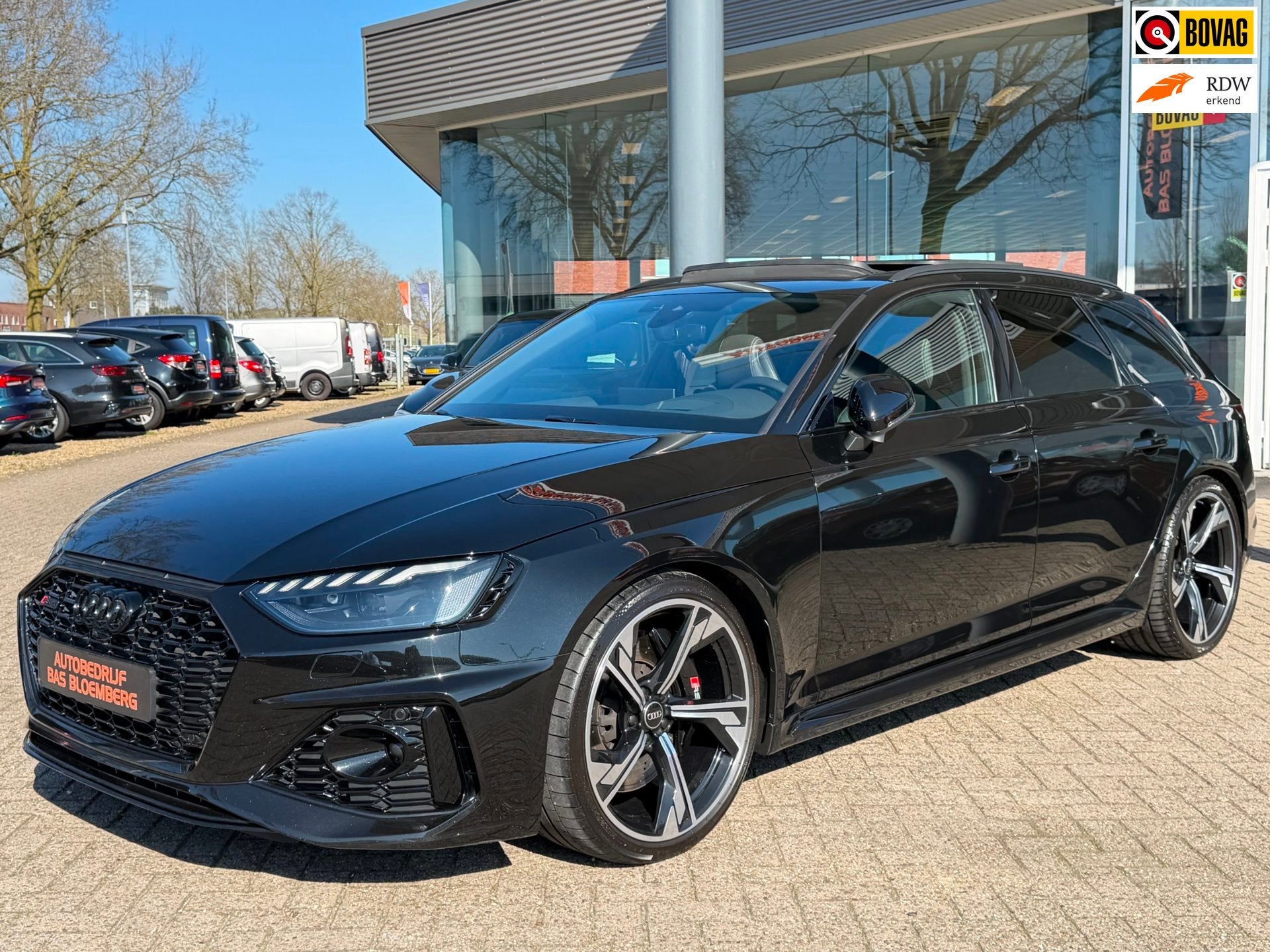 Audi A4 Avant 2.9 TFSI RS 4, RS-Pakket 280 v/max, Carbon int, Auto's, Audi, Dealer onderhouden, Gebruikt, Zwart, 11 km/l