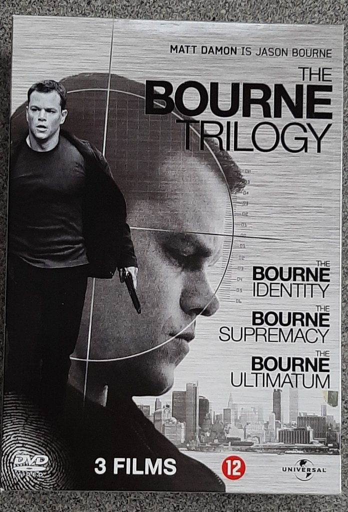 The Bourne trilogy (3 films), Vanaf 12 jaar, Ophalen of Verzenden, Zo goed als nieuw, Actiethriller