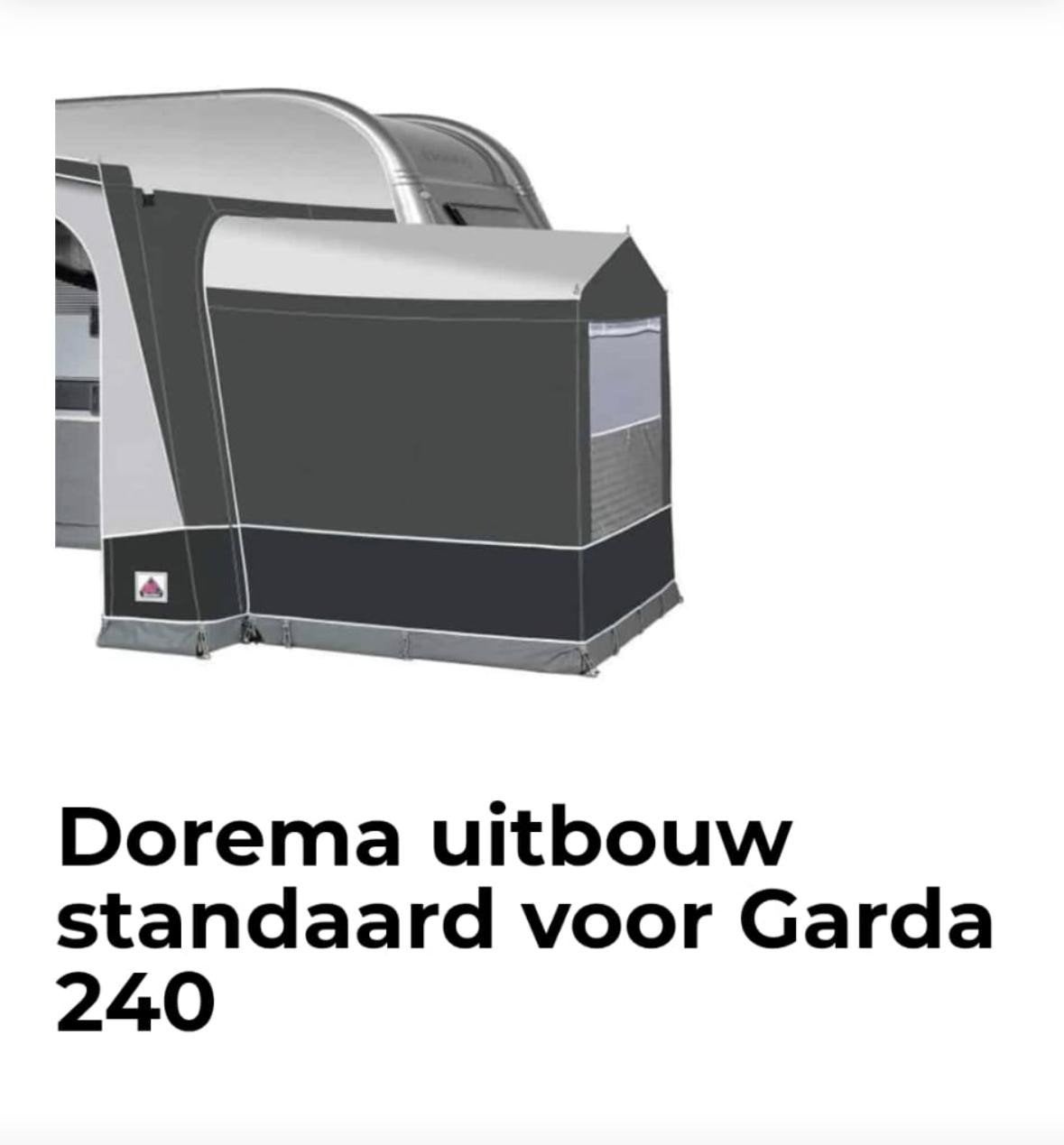 Dorema Garda Erker/Uitbouw voor voortent - Antraciet/Grijs, Ophalen, Nieuw, Dorema