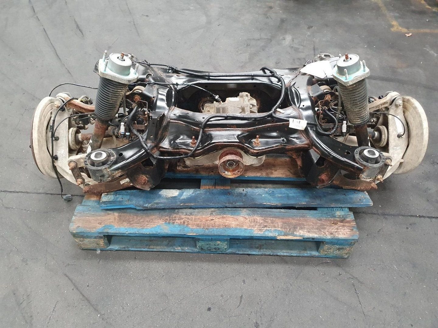 LANDROVER RANGE ROVER SPORT OPHANGING ACHTER COMPLEET 2016, Ophalen of Verzenden, Gebruikt, ARN erkend