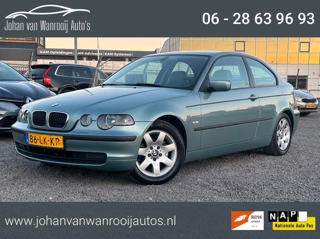 BMW 3-serie Compact 316ti Executive/AIRCO, Auto's, BMW, 4 cilinders, Bedrijf, Handgeschakeld, Grijs