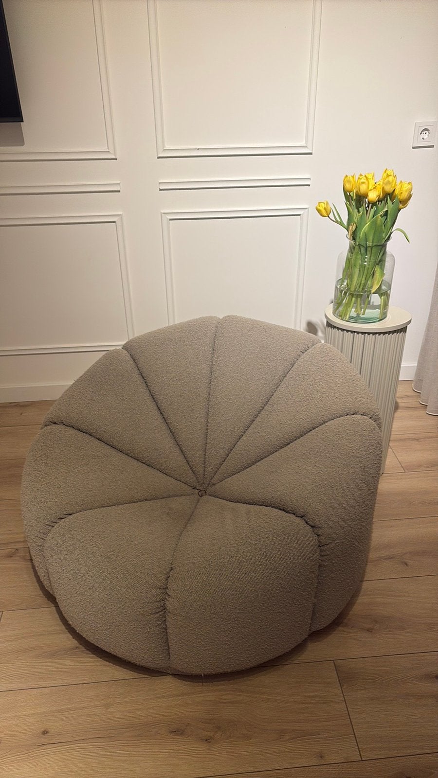 Fauteuil richmond taupe volwassenen nette staat, Huis en Inrichting, Fauteuils, Ophalen, Zo goed als nieuw, 75 tot 100 cm, 50 tot 75 cm