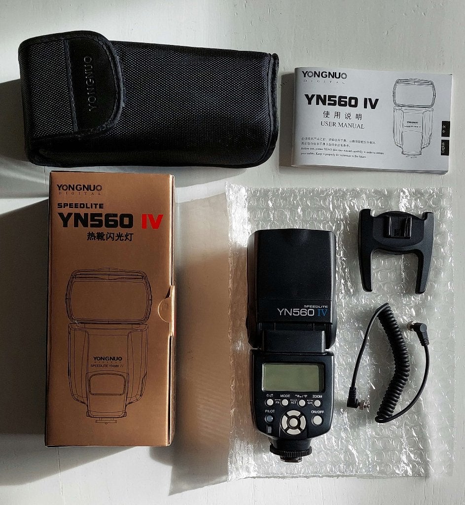 Yongnuo Speedlite YN560 IV Flitser, Draadloos, Yongnuo, Externe flitser, Zo goed als nieuw