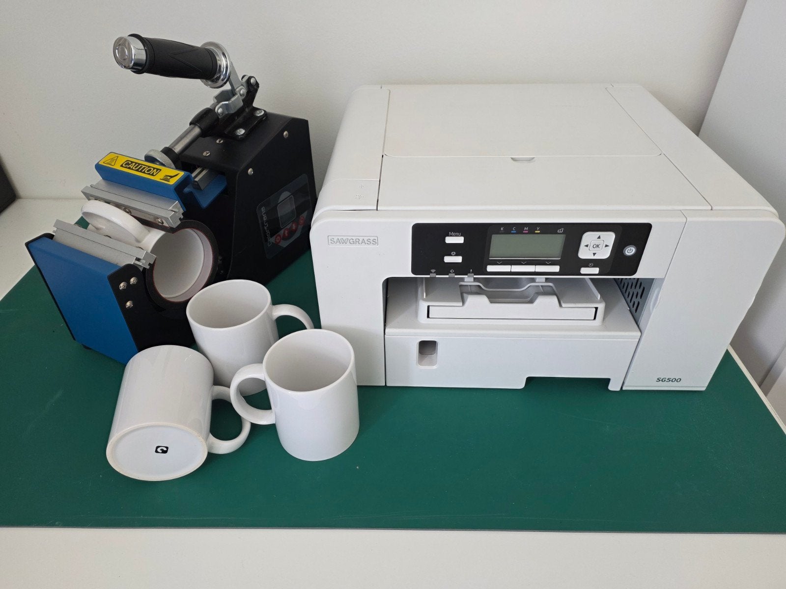 Sawgrass SG500 Sublimatie Printer en Mokkenpers + extra's, Computers en Software, Printers, Ophalen, Gebruikt, Printer, Kleur printen