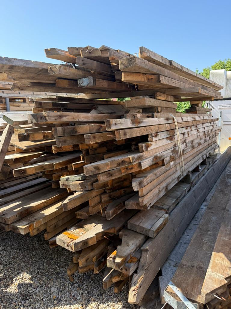 Mooi gebruikt balkhout 380cm/ 475 cm, Tuin en Terras, Palen, Balken en Planken, Ophalen, Gebruikt, 250 cm of meer, Balken