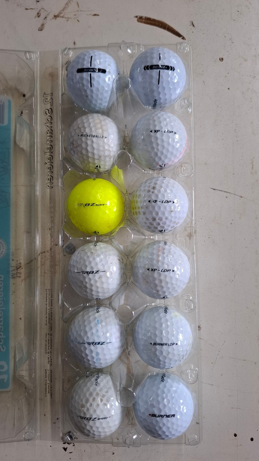 Taylormade golfballen mix - 12 stuks, Ophalen of Verzenden, Gebruikt, Bal(len), Overige merken