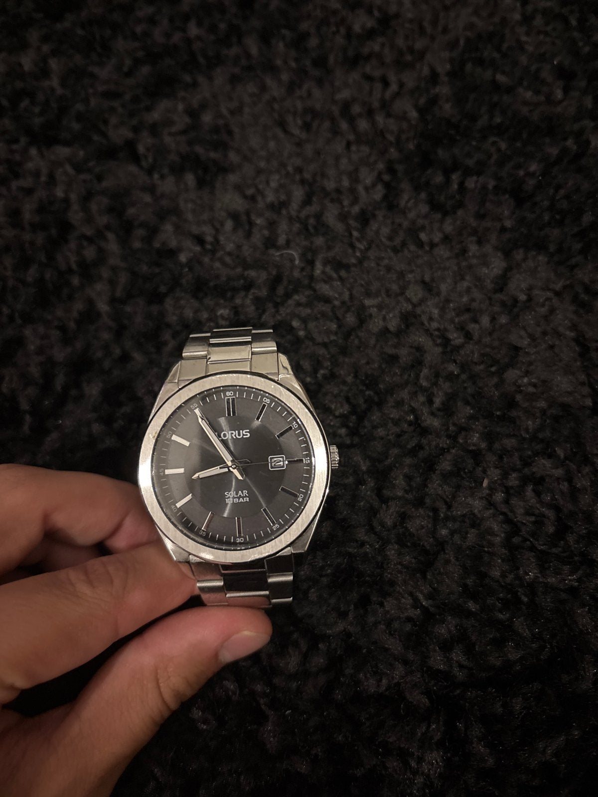 Lorus Solar Horloge - Zo goed als nieuw, Staal, Polshorloge, Zo goed als nieuw, Ophalen