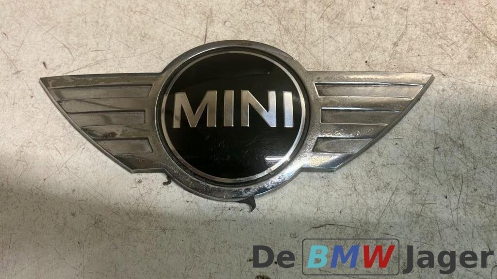 Logo achter Mini Clubman R55 (LCI) 51142755602, Gebruikt, Mini, Ophalen of Verzenden, Mini