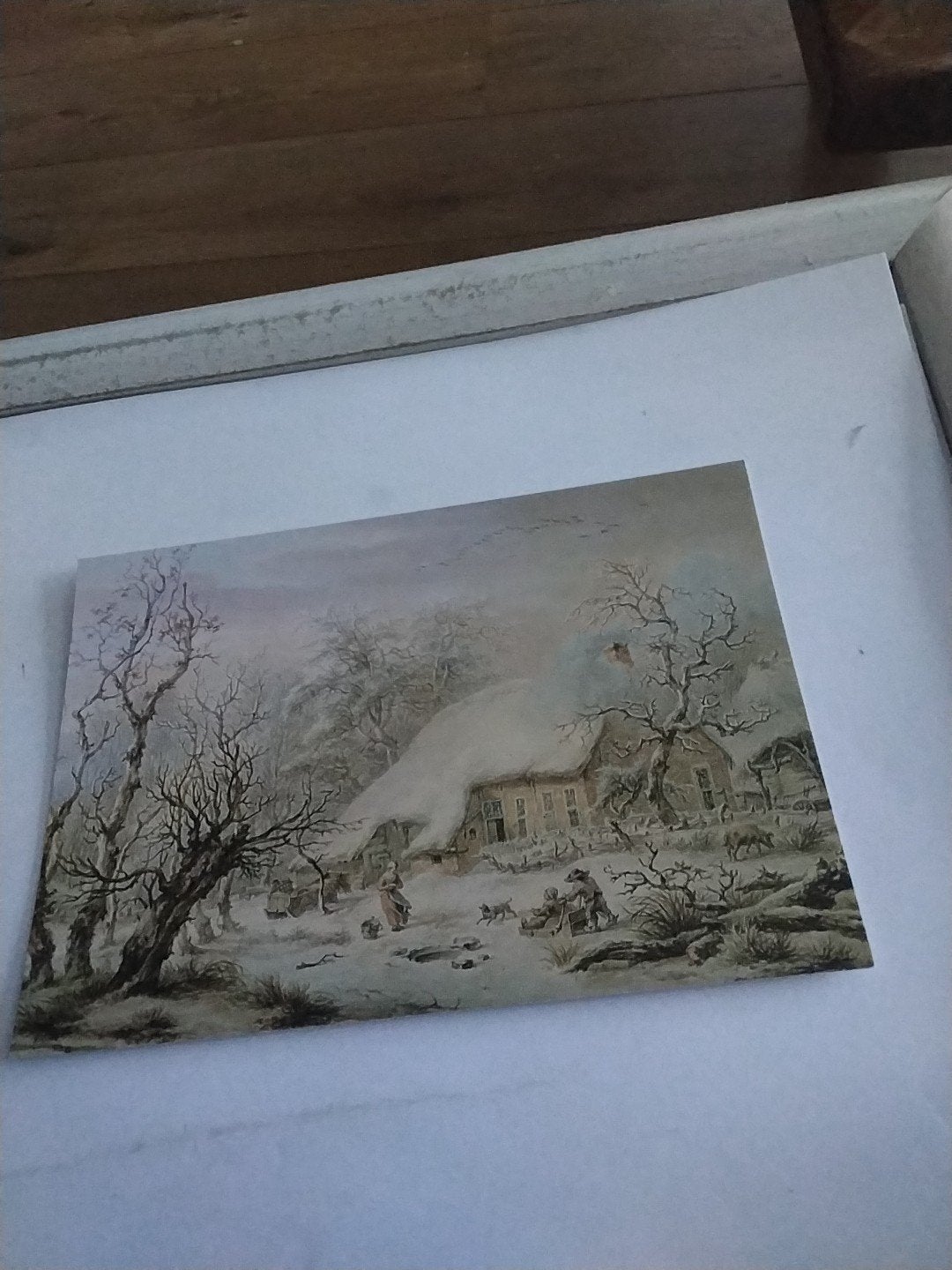 Ansichtkaart Winter te Annen - Egbert van Drielst  (1745-181, Ophalen of Verzenden, Voor 1920, Ongelopen, Drenthe