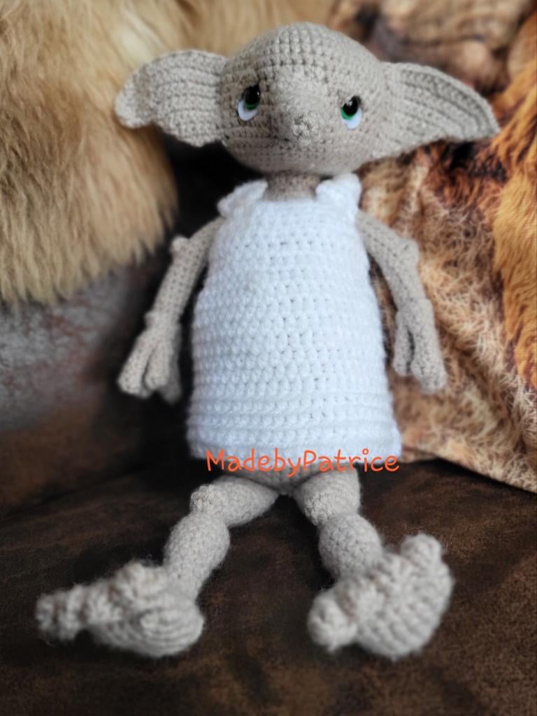 Gehaakte knuffel Dobby, Ophalen of Verzenden, Nieuw, Overige typen