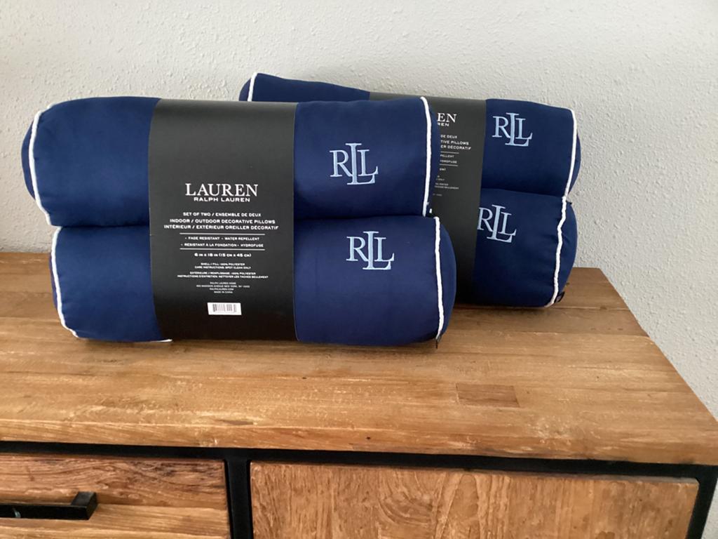RALPH LAUREN nieuwe kussens, Huis en Inrichting, Woonaccessoires | Kussens, Ophalen of Verzenden, Nieuw, Blauw, Overige vormen