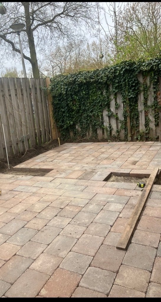 Mooie tuintegels gratis, Ophalen, Gebruikt, Minder dan 5 m², Beton