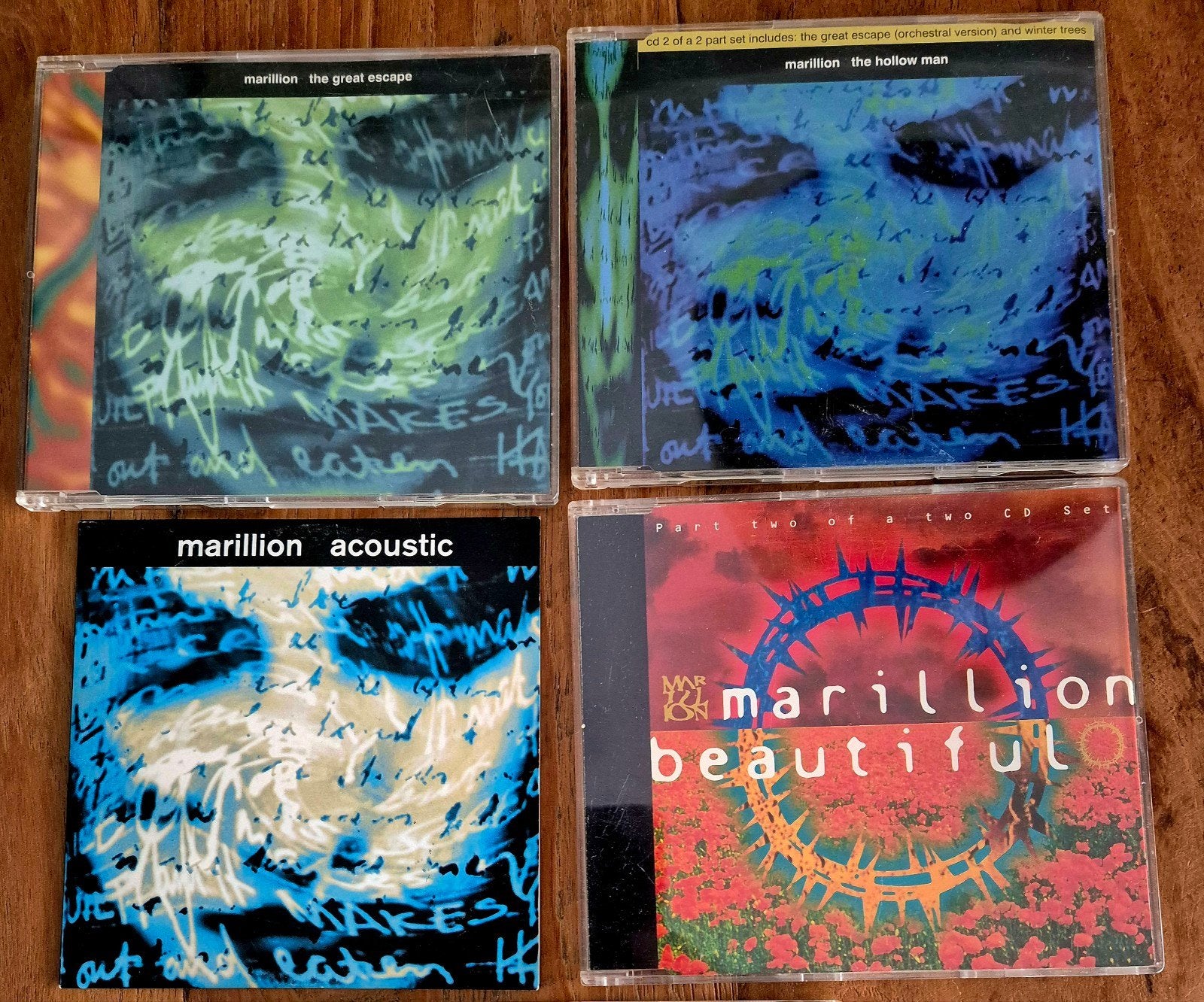 Marillion cd singles oa. Acoustic (zeldzaam), Cd's en Dvd's, Ophalen of Verzenden, Zo goed als nieuw, Progressive Rock