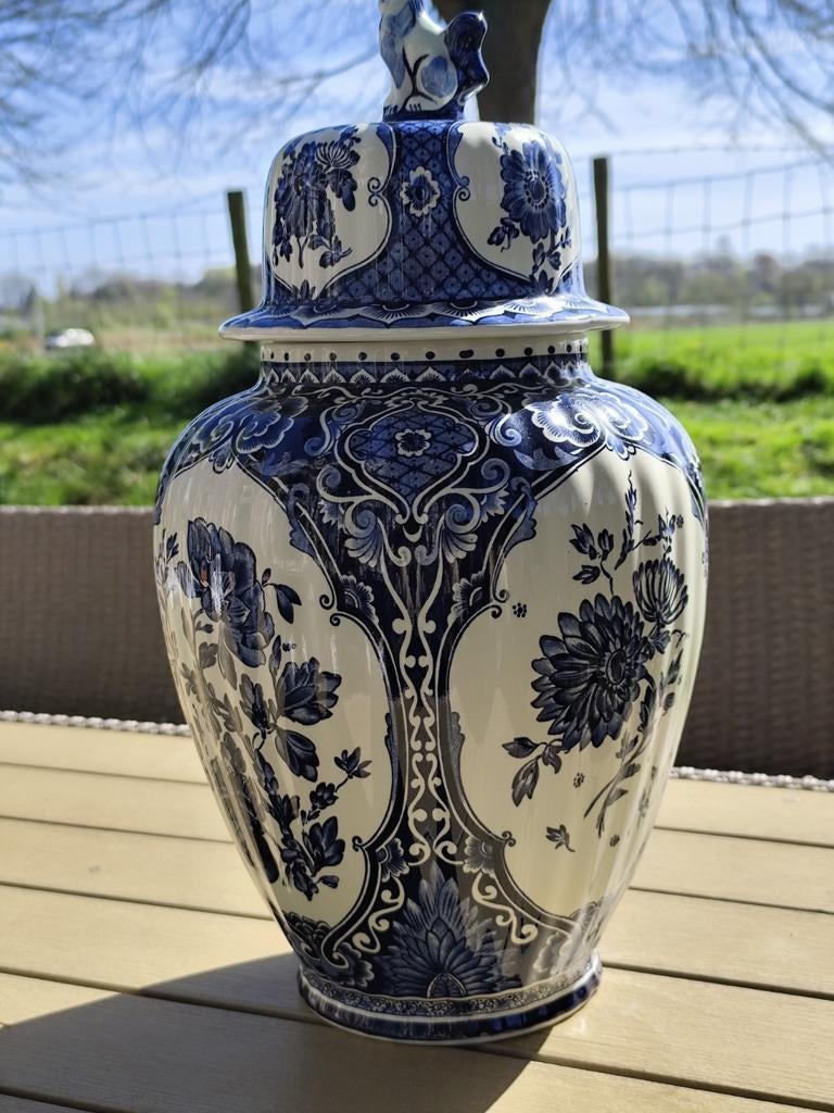 Antiek kaststel van boch delfts blauw, Ophalen