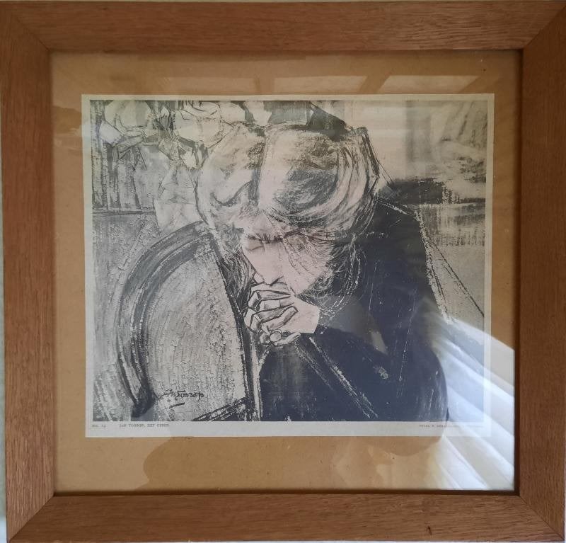 Jan Toorop ,portret van miek janssen (1890-1953), Antiek en Kunst, Ophalen of Verzenden, Religie, Ets