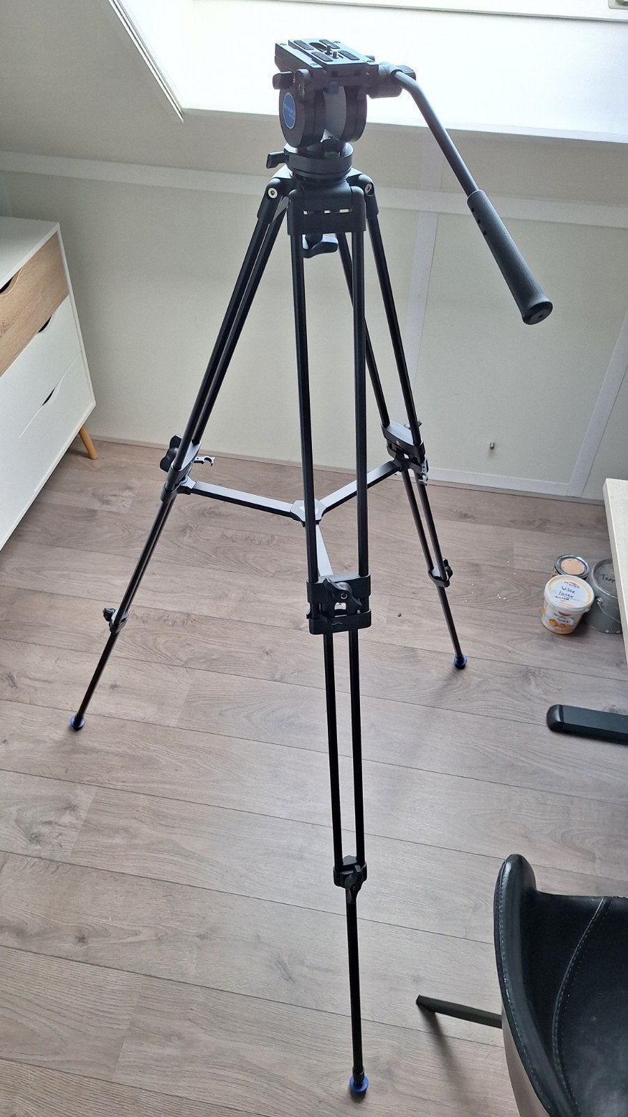 Benro KH25N Videostatief met Vloeistofkop en Draagtas, Benro, Zo goed als nieuw, 175 cm of meer, Inclusief draagtas