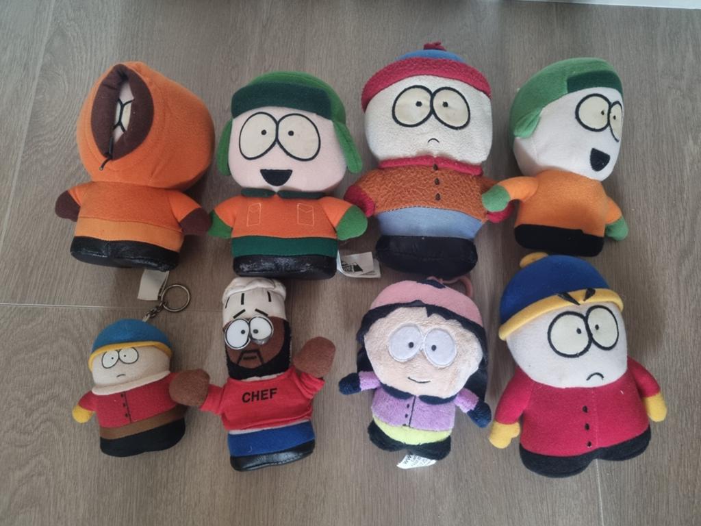 Collectie South Park knuffels - 8 stuks, Overige merken, Overige karakters, Overige typen, Ophalen of Verzenden