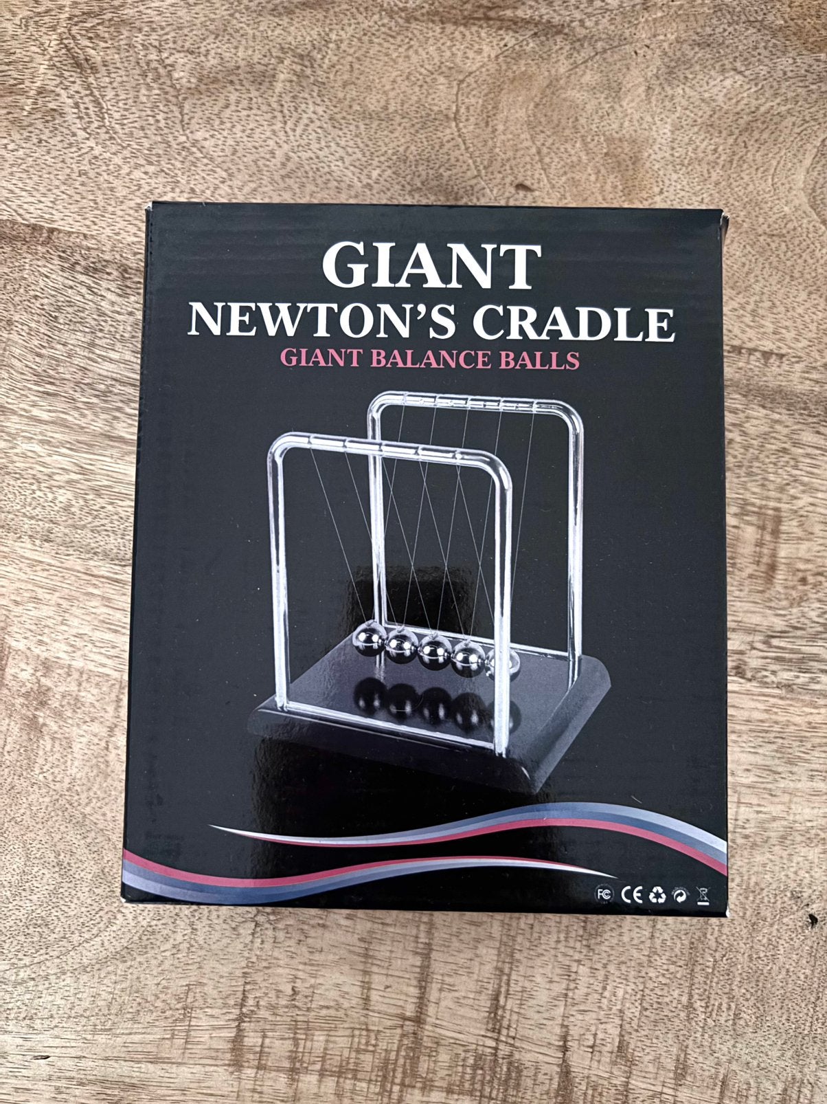 Mikamax Giant Newton’s Cradle, Ophalen of Verzenden, Nieuw, Zilver, Modern