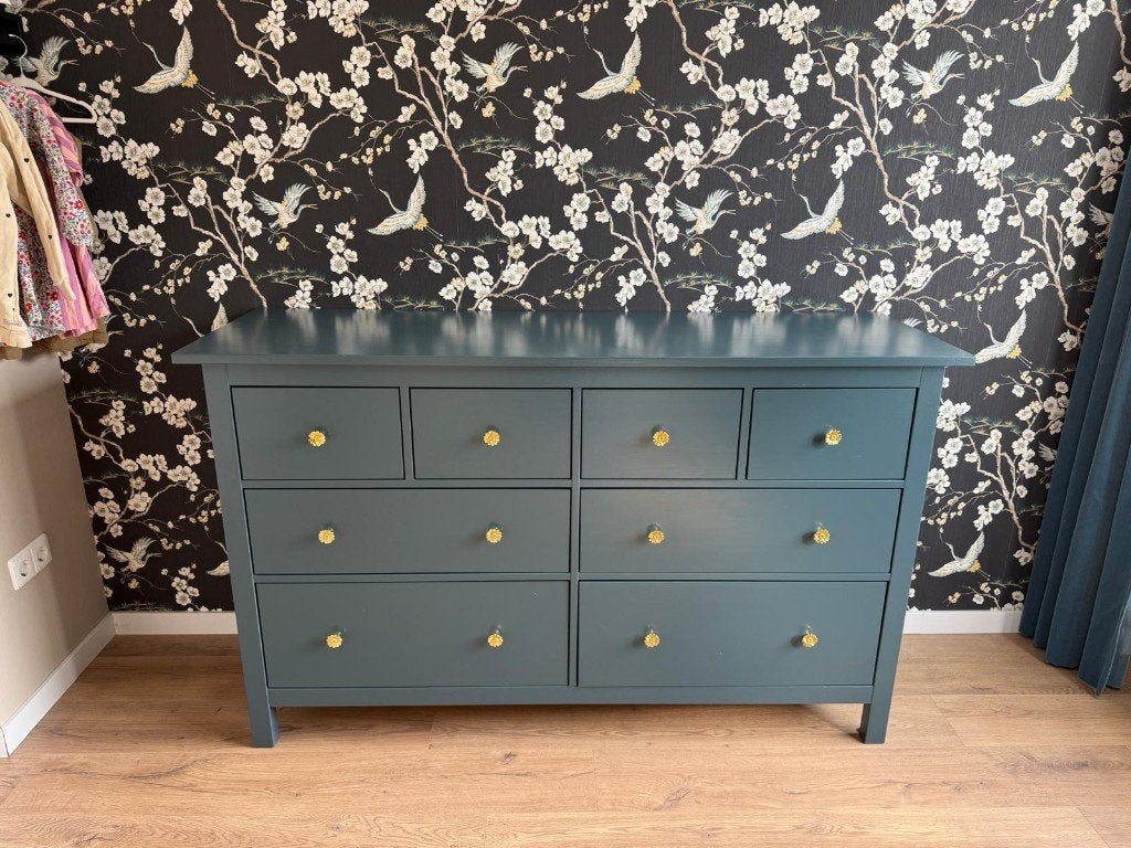 Mooie Hemnes ladekast commode, Huis en Inrichting, Ophalen, Gebruikt, 5 laden of meer, 150 tot 200 cm