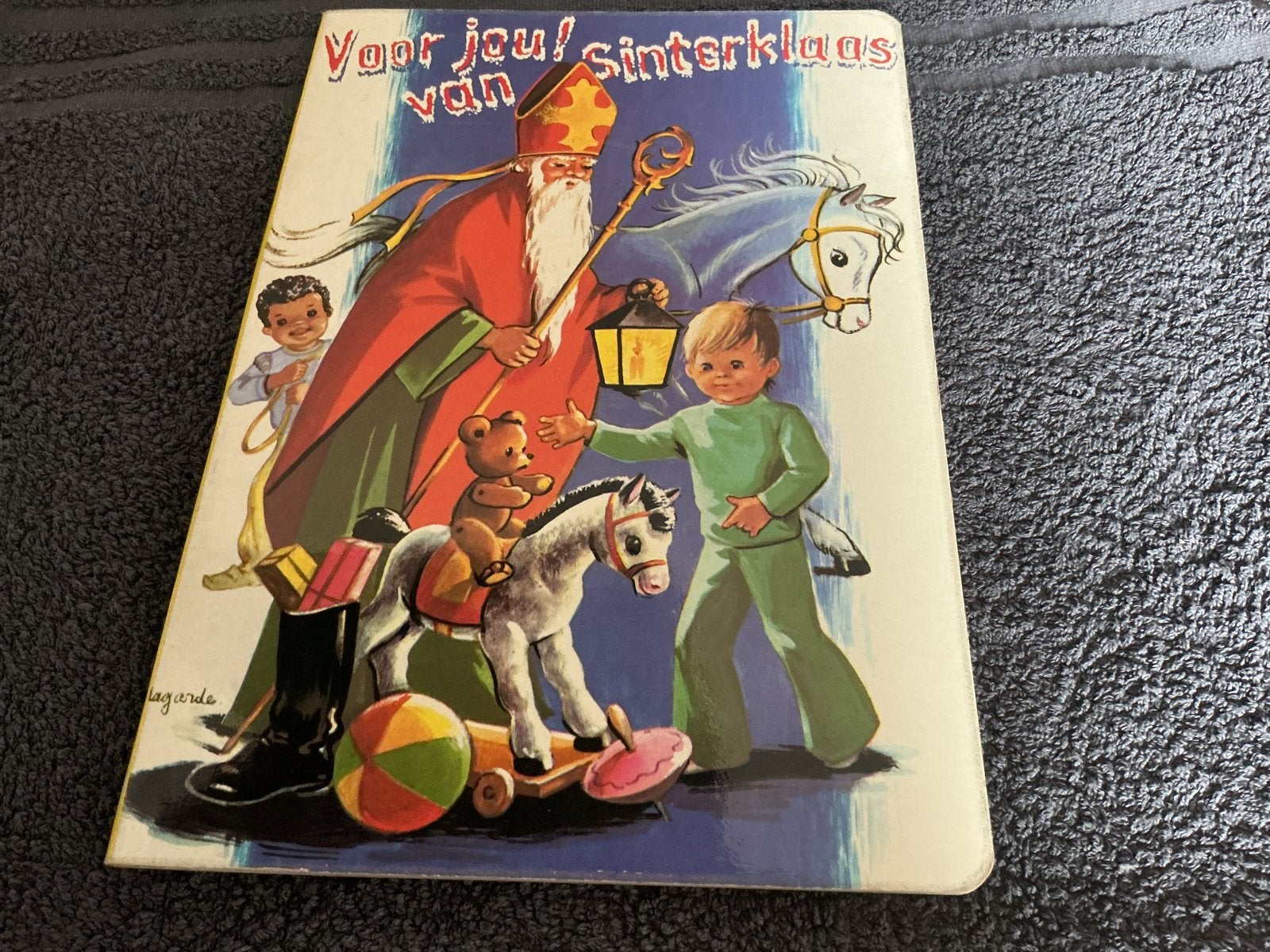 Vintage Sinterklaas Boek - Hard Karton, Diversen, Ophalen of Verzenden