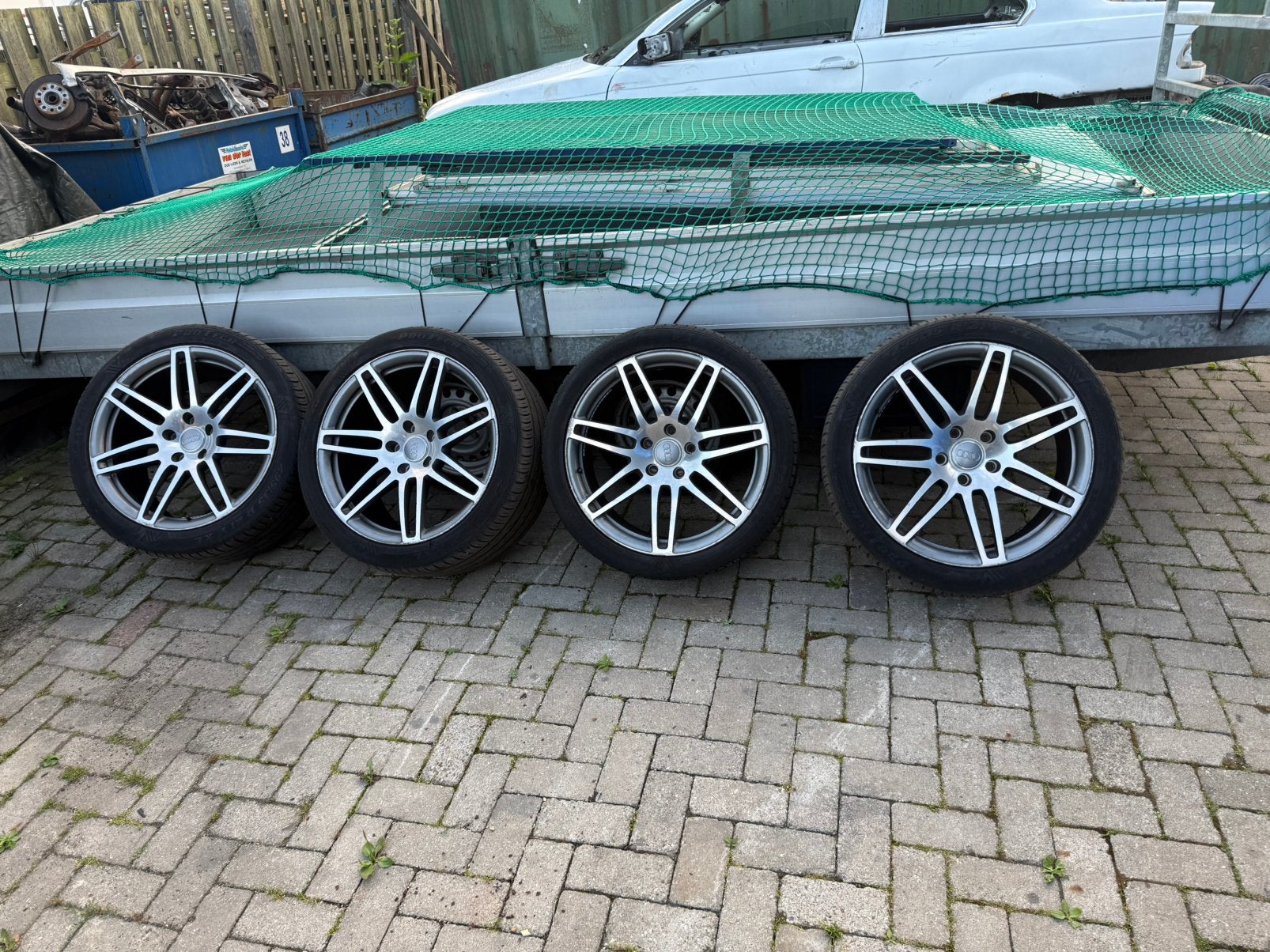 Audi q7 4l 21inch S-line velgen, Auto-onderdelen, Banden en Velgen, Ophalen, Gebruikt, 295 mm, Banden en Velgen