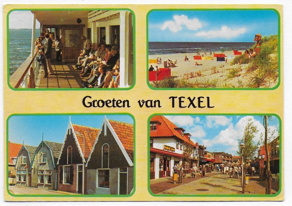Texel gelopen ansichtkaart( B 2949 ), Ophalen of Verzenden, 1980 tot heden, Gelopen, Waddeneilanden