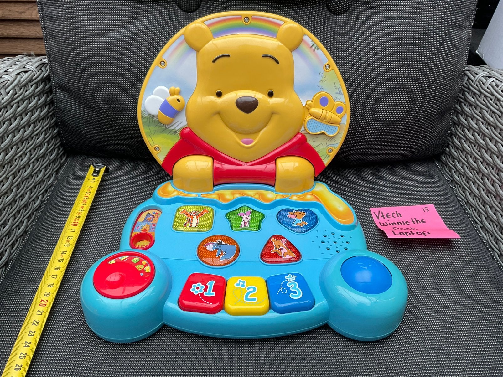 Disney Vtech Winnie the Pooh Ontdek & Leer laptop, Ophalen, Zo goed als nieuw, 6 maanden tot 2 jaar