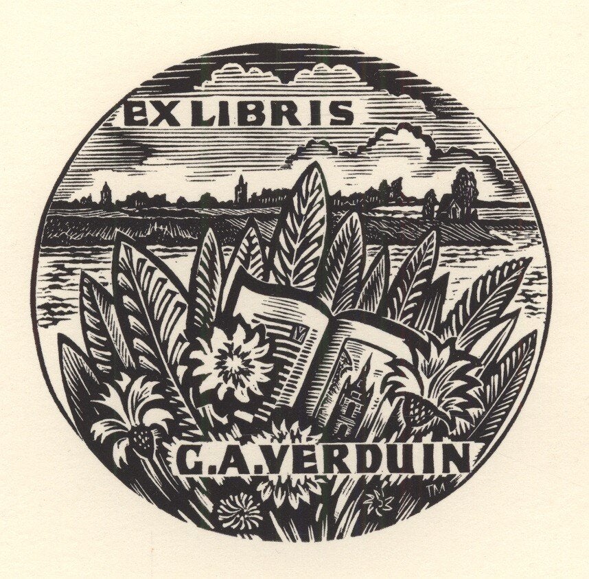 1733 Ex Libris Nederland : Thijs Mauve, 1967, Verzenden, Ex libris