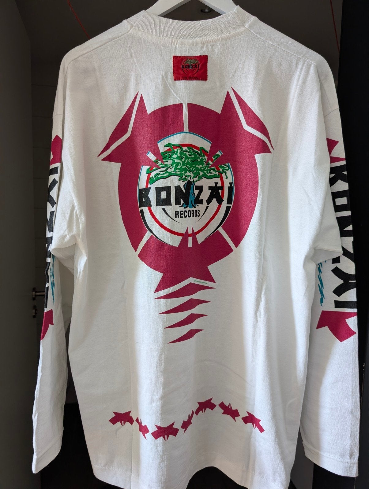 Deadstock 1994 Bonzai Records Longsleeve, Thunderdome, Zwart, Ophalen of Verzenden, Maat 56/58 (XL)