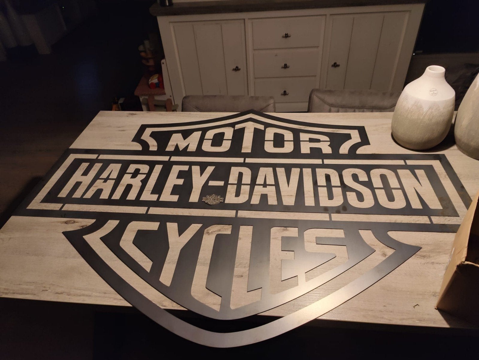 Harley Davidson logo's in diverse materialen en afmetingen, Motoren, Accessoires | Stickers, Ophalen of Verzenden