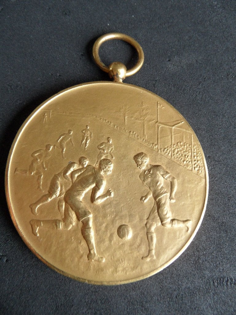 Atletiek wedstrijden om de Gouden Plak 1916 medaille, Verzenden, Zo goed als nieuw, Gebruiksvoorwerp