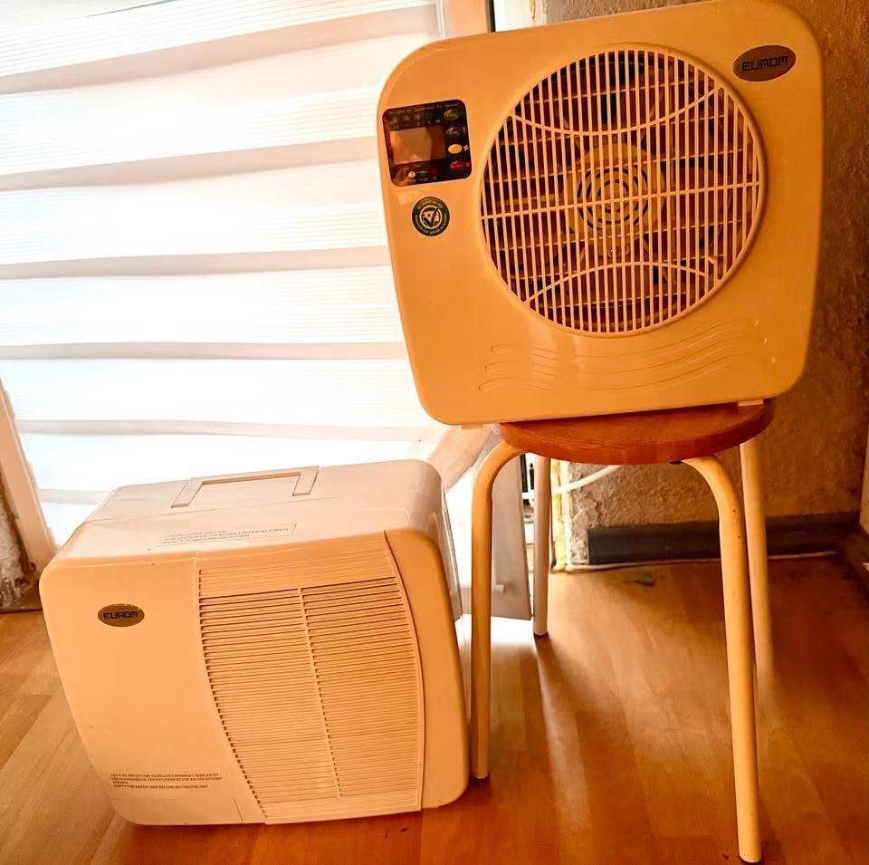 Eurom AC 2401 Splitklima, Witgoed en Apparatuur, Airco's, Zo goed als nieuw, Mobiele airco, Minder dan 60 m³, Verzenden