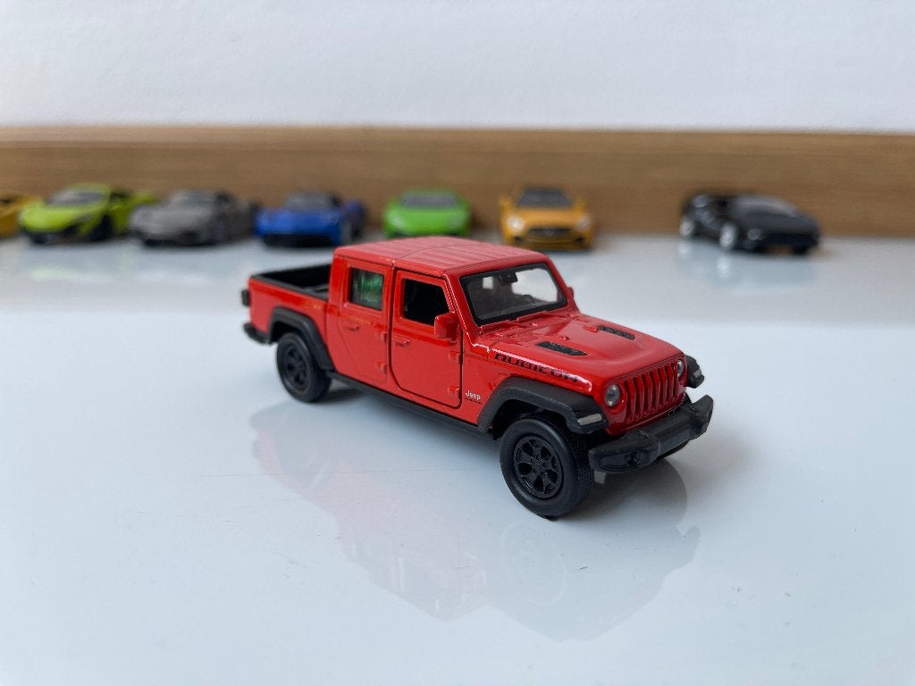 Welly Jeep Gladiator Rubicon rood 1:34 modelauto, Ophalen, Gebruikt, Auto, Overige merken