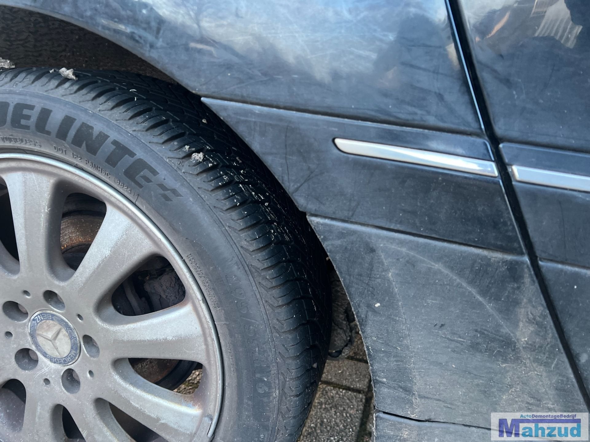 MERCEDES B KLASSE W245 zwart 191 rechts sierstrip 2005-2011, Gebruikt, Mercedes-Benz AG, Mercedes-Benz, Ophalen of Verzenden