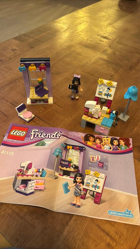 Lego Friends 41115 Emma's naaiatelier, Gebruikt, Lego, Compleet, Friends