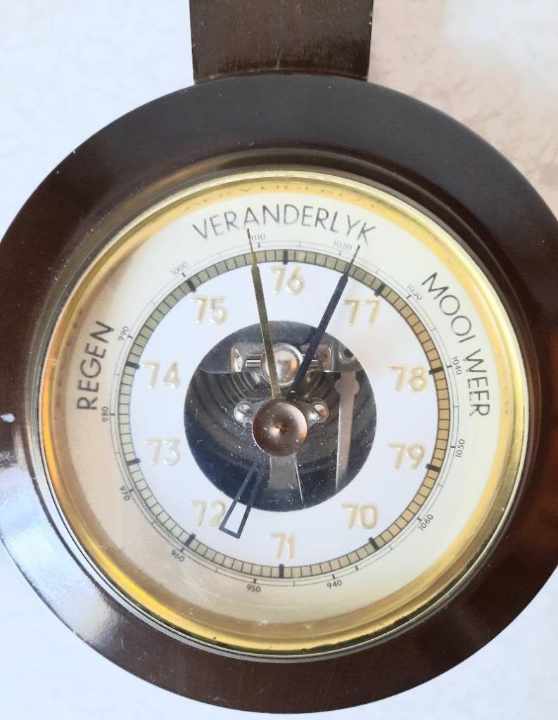 Mahoniehouten hollandse barometer, Ophalen of Verzenden