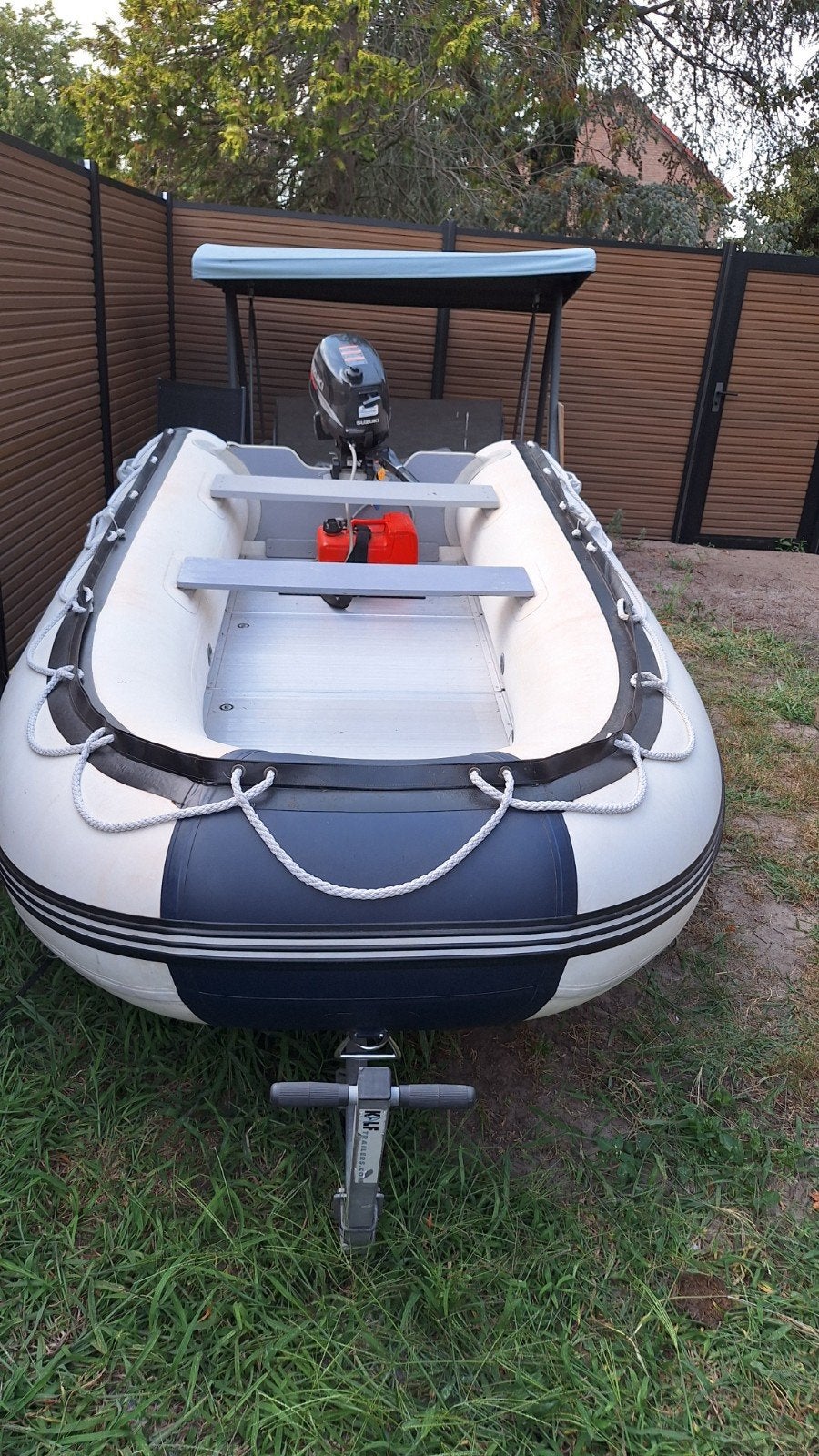 Opblaasboot Allpa Rubberboot Sens 350 met 6pk Suzuki buitenb, Watersport en Boten, Rubberboten, Gebruikt, Overige merken, Aluminium