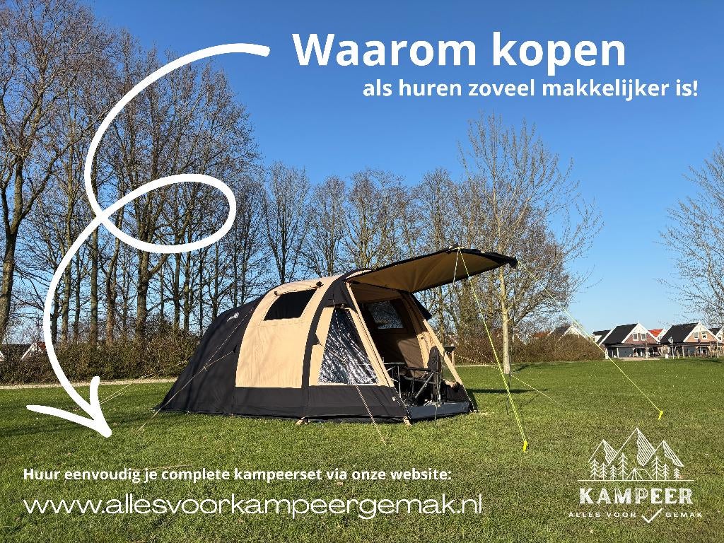 Huur je complete kampeerset bij AllesVoorKampeerGemak, Caravans en Kamperen, Verhuur