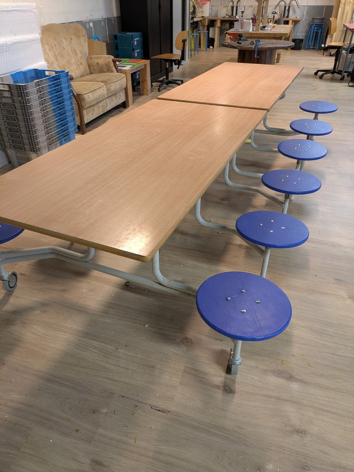 Bso groep tafel 12 zits opklapbaar SICO, Huis en Inrichting, Ophalen, Gebruikt, 200 cm of meer, 50 tot 100 cm