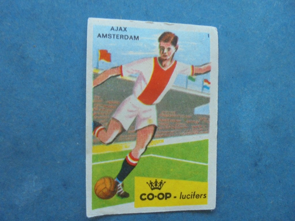 Oud luciferetiket voetbalclub AJAX Amsterdam, Ophalen of Verzenden, Zo goed als nieuw, Luciferdoosjes of -merken